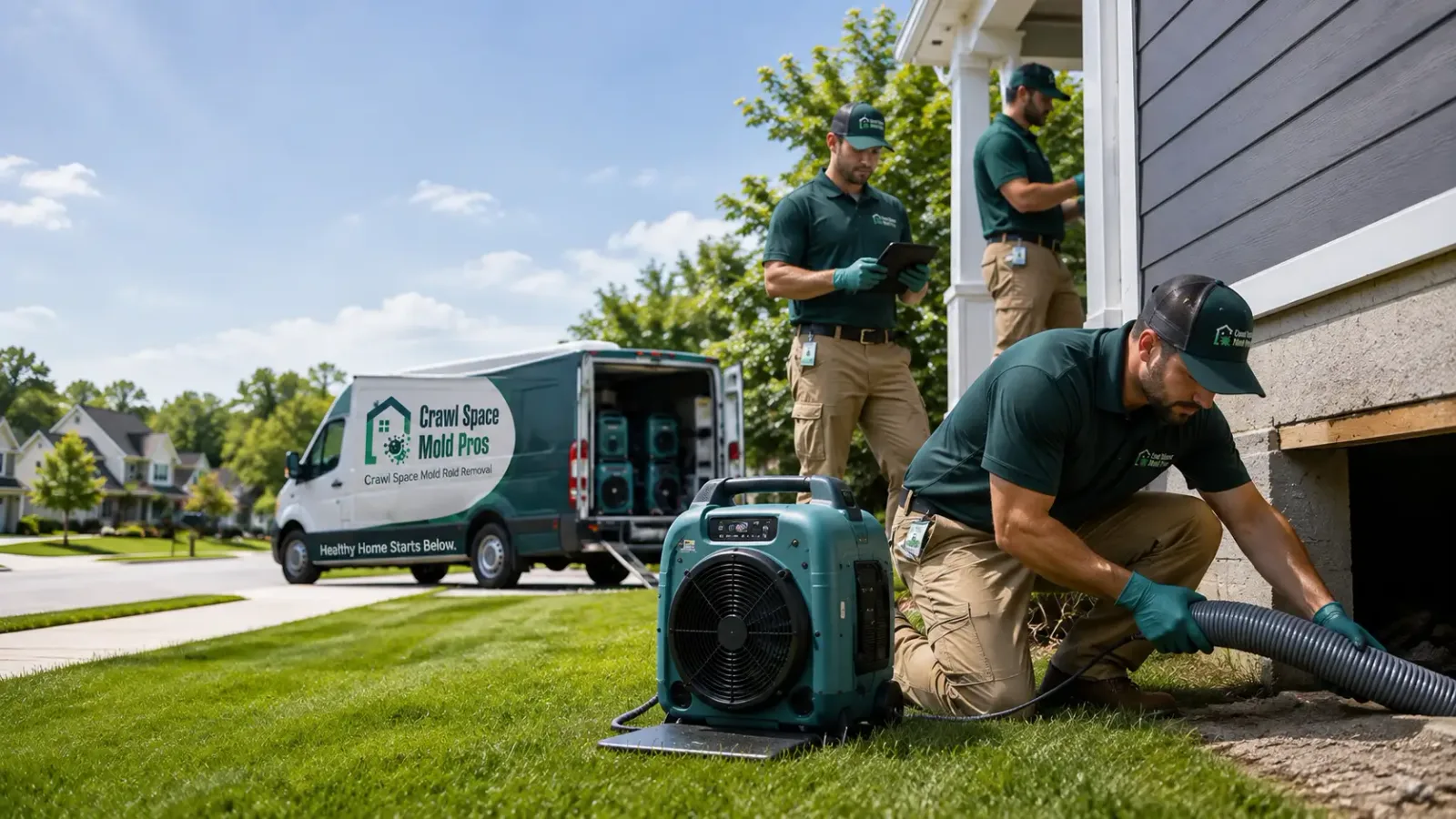 Crawl Space Mold Removal in Douglas, MA